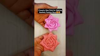 New Quick hack for making realistic Roses from Cloth  Fabric Flower making tutorial foreverroses [upl. by Shandy292]