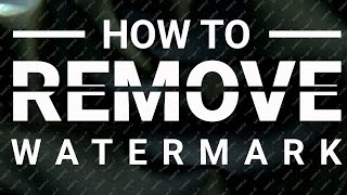 How to Remove Watermark on photoshop [upl. by Elliott311]