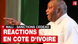 Les sanctions de la Cédéao visant le Mali provoquent des réactions politiques en Côte d’Ivoire • RFI [upl. by Ellenet387]