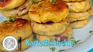 Schwäbische Kartoffelküchle mit gekochten Kartoffeln [upl. by Aicella]