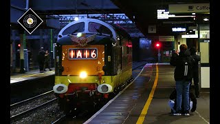 DELTIC quotROYAL SCOTS GREYquot  NUNEATON 271123 diesel preserved networkrail [upl. by Hamal]