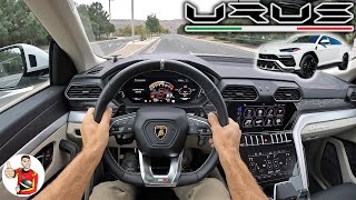 The 2021 Lamborghini Urus is Your Daily Driver with a Dark Side POV Drive Review [upl. by Damicke15]