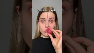 Kendall Vs Kylie Makeup Cover Page Look 😱 makeuptutorial [upl. by Pitt]