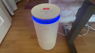 Crane Air Purifier with True HEPA Filter 500 Sq Feet Coverage Timer Function Sleep Mode Built in [upl. by Adila]