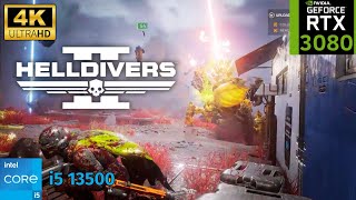 Helldivers 2 RTX 3080 10GB  i5 13500 4K Ultra Render Scale Quality [upl. by Jasper]