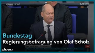 Regierungsbefragung mit Olaf Scholz SPD im Deutschen Bundestag  041224 [upl. by Sidwel779]