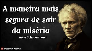 A maneira mais segura de sair da miséria  Artur Schopenhauer [upl. by Ruon586]