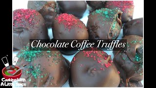 Chocolate Coffee Truffles  Holiday Candy Recipe [upl. by Josephson]