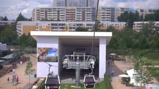 IGA Berlin 2017  Seilbahnfahrten Ropeway rides in 𝟒𝐊 🚡 [upl. by Olnay]