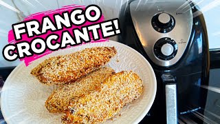 Frango Empanado na AIRFRYER Crocante por fora e macio por dentro [upl. by Mayhew293]