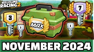 🔥ALL ADVENTURE KEY 🗝️ NOVEMBER 2024  Hill Climb Racing 2 [upl. by Nahej]