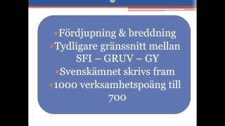 Ny kursplan i svenska som andraspåk grundläggande nivå VUX [upl. by Sivlek]