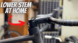 HOW TO LOWER SCOTT ADDICTFOIL RC STEM WITHOUT CUTTING STEERER SICK EDIT INVOLVED [upl. by Ecissej988]