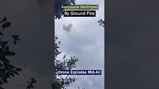 Ukrainian Kamikaze Drone shot down by Asualt rifle drone dronedefense [upl. by Millian370]