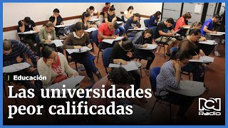 Universidades peor ranqueadas en Colombia [upl. by Naloc]