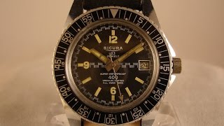 Sicura by Breitling quot400 Vacuumquot circa 1970 [upl. by Avan512]