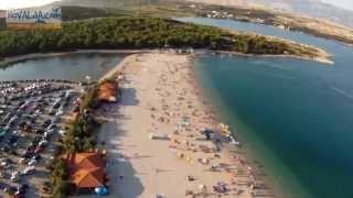 Zrce beach from Air  paraglider David [upl. by Irwin576]