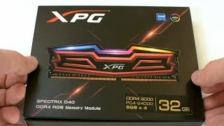 ADATA XPG Spectrix D40 RAM kit – video unboxing [upl. by Hollington585]