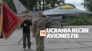 Ejército de Ucrania recibe aviones F16 de fabricación estadounidense [upl. by Guillaume]