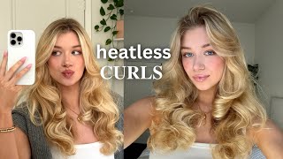 Overnight Blowout the BEST heatless curls [upl. by Dranel]