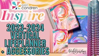 NEW ERIN CONDREN INSPIRE VERTICAL LIFEPLANNER  20232024  ETTAVEE  REVIEW [upl. by Elyl]