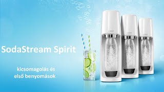 SodaStream Spirit kicsomagolás és első benyomások [upl. by Ellered]