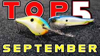 Top 5 Baits For September Bass Fishing [upl. by Ashlee696]