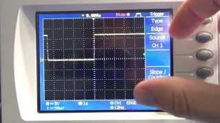 Tutorial How to use an Oscilloscope 3  How to capture a signal event  glitch  transient [upl. by Braynard]