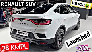 RENAULT ARKANA LAUNCHED 🔥 2024 PRICE MILEGA 28KMPL RENAULT SUV LAUNCH [upl. by Salomon]