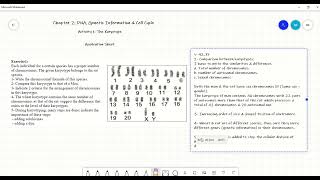 G 11 Bio Chapter 2 Karyotype Application Solution [upl. by Aneliram546]