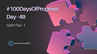 quot🚀 Day 49 of 100DaysOfProgress Intro to GSAP [upl. by Ahseiyk352]