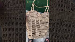 Woven seagrass hand bag oasis seagrass beach bag  Natural hand bag handsbags [upl. by Clover471]