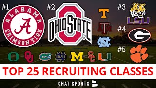 College Football Signing Day Top 25 Recruiting Classes For 2021 [upl. by Kary]