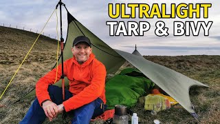 FAILED Experiment  My New ULTRALIGHT Tarp and Bivvy Set Up [upl. by Nishi]