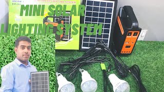 Mini solar lighting system  Solar emergency light 💡 [upl. by Atiraj]