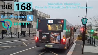 Bus 168 Ratp man lion scity Sarcelles Chantepie➡️Gare de PierrefitteStains Tramway [upl. by Anderea440]