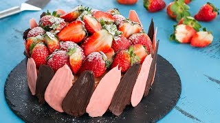 Brownie Strawberry Chocolate Cheesecake [upl. by Santana]