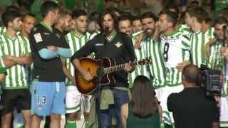 Himno del Real Betis Balompié interpretado por Hugo Salazar Ascenso 2015 [upl. by Bully569]