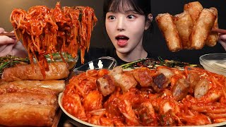 SUB겉바속촉 통대창에 매운 아구찜 먹방 대창 꿀조합 리얼사운드 Intestines Mukbang Asmr [upl. by Sou]