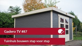 87 Tuinhuis bouwen stap voor stap [upl. by Menis]