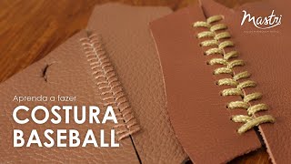 Aprenda a fazer PONTO BASEBALL no Couro [upl. by Tattan224]