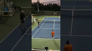 Do you agree with the OVERRULE by the umpire tennis ucf osu ncca collegetennis [upl. by Annaeerb853]