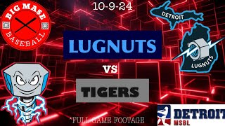 LUGNUTS VS TIGERS  FALL BALL DETROIT MSBL  FULL GAME FOOTAGE [upl. by Ume]