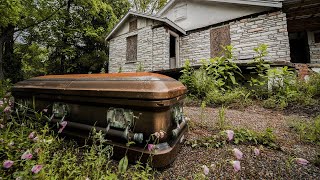 Abandoned Funeral Home  Found Caskets and Hearse [upl. by Helban425]