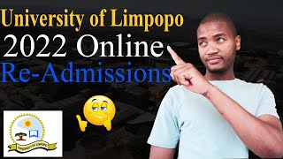 University of Limpopo online readmissions  How to reapply at the university of Limpopo UL online [upl. by Ahsrav16]