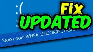 WHEA UNCORRECTABLE ERROR FIX  Windows 10 BSOD Fix Tutorial [upl. by Sexton]