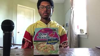 Nongshim Bowl Noodle Soup Spicy Shrimp Flavor Review [upl. by Enelav]