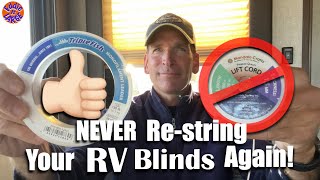 RV BLIND DayNight Shade PERMANENT REPAIR  No More ReStringing [upl. by Une823]