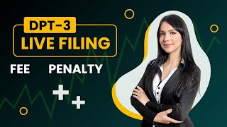 How to file Form DPT3 LIVE  FILING FEE  PENALTY  LAST DATE  MCA V3 Portal [upl. by Haimarej]