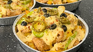 Chicken loaded Fries Recipe With Cheese Sauce [upl. by Itaws702]